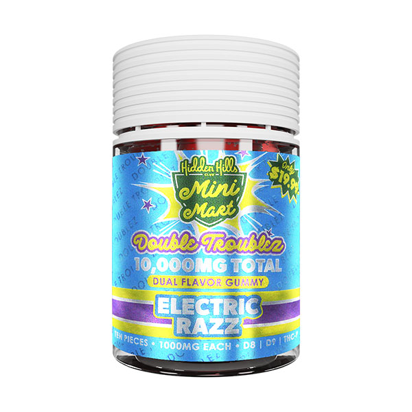 Hidden-Hills-Mini-Mart-Dual-Gummies-(10ct)-10000mg-Electric-Razz