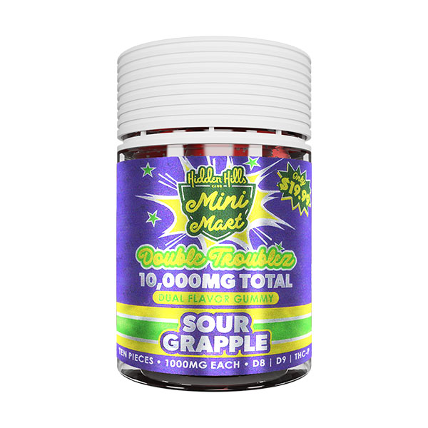 Hidden-Hills-Mini-Mart-Dual-Gummies-(10ct)-10000mg-Sour-Grapple