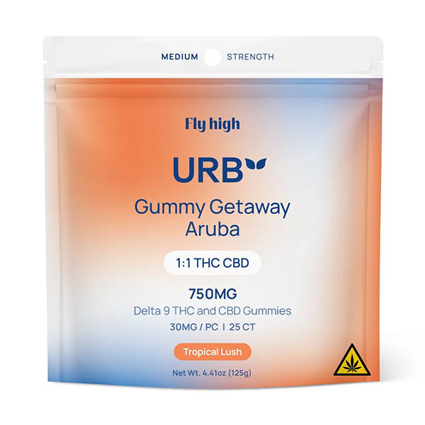 URB-1:1-THC-CBD-Gummies-750mg-Tropical-Lush