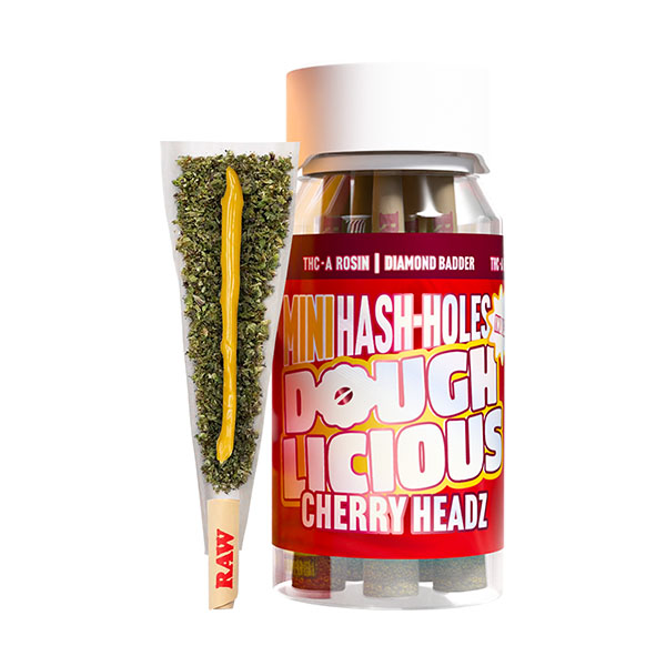 Doughlicious-THCA-Mini-Hash-Holes-(5ct)-4g-Cherry-Headz