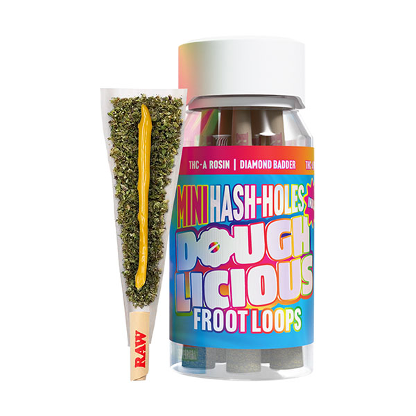 Doughlicious-THCA-Mini-Hash-Holes-(5ct)-4g-Fruit-Loops