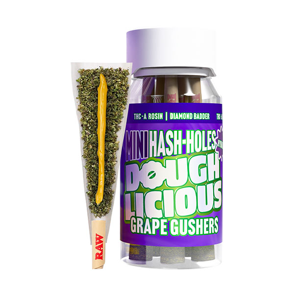 Doughlicious-THCA-Mini-Hash-Holes-(5ct)-4g-Grape-Gushers