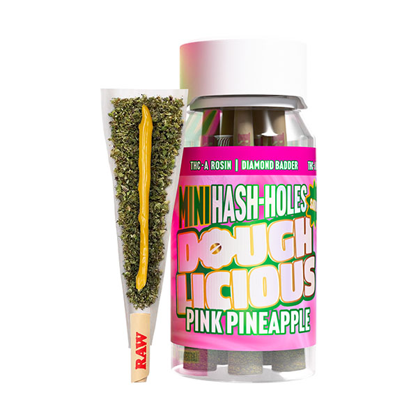 Doughlicious-THCA-Mini-Hash-Holes-(5ct)-4g-Pink-Pineapple