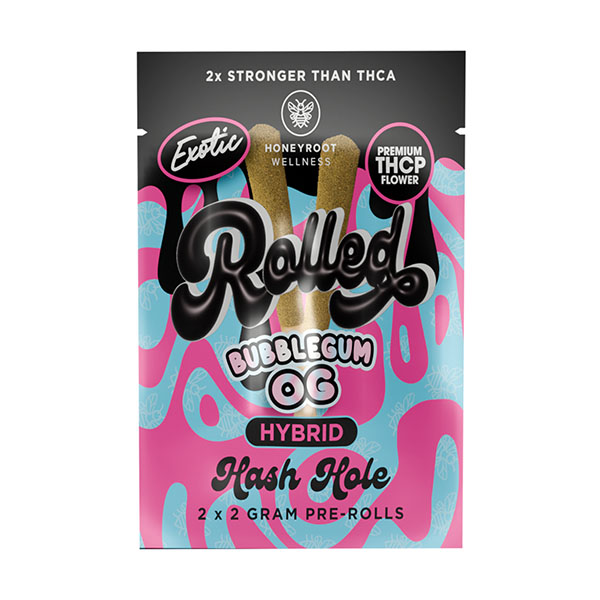 HoneyRoot-THCP-Rolled-Hash-Hole-Pre-Rolls-(2ct)-4g-Bubblegum-OG