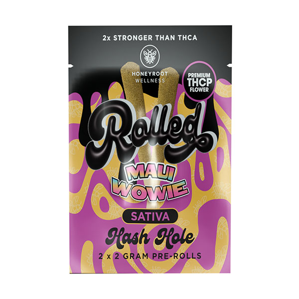 HoneyRoot-THCP-Rolled-Hash-Hole-Pre-Rolls-(2ct)-4g-Maui-Wowie