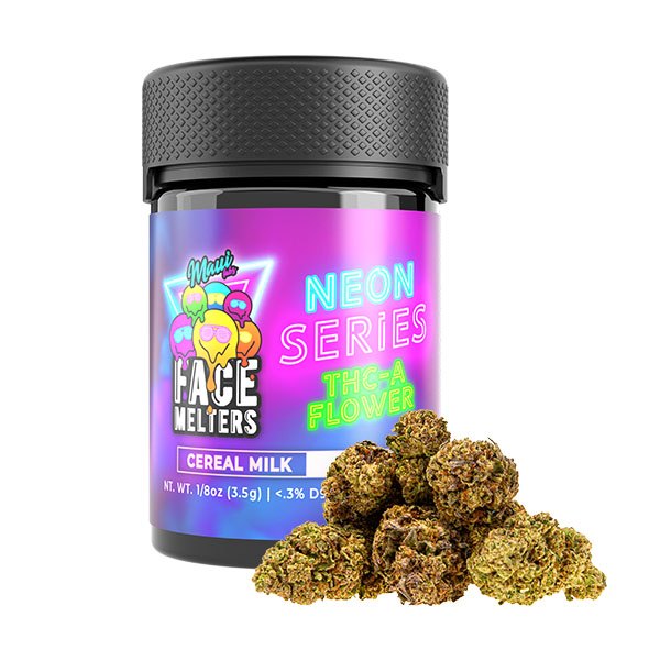 Maui-Labs-Face-Melters-Neon-Series-THC-A-Flower-3.5g-Cereal-Milk