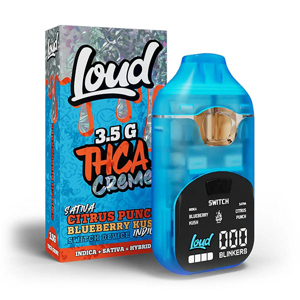 Loud-THCA-Creme-Switch-Disposable-3.5g-Citrus-Punch-x-Blueberry-Kush
