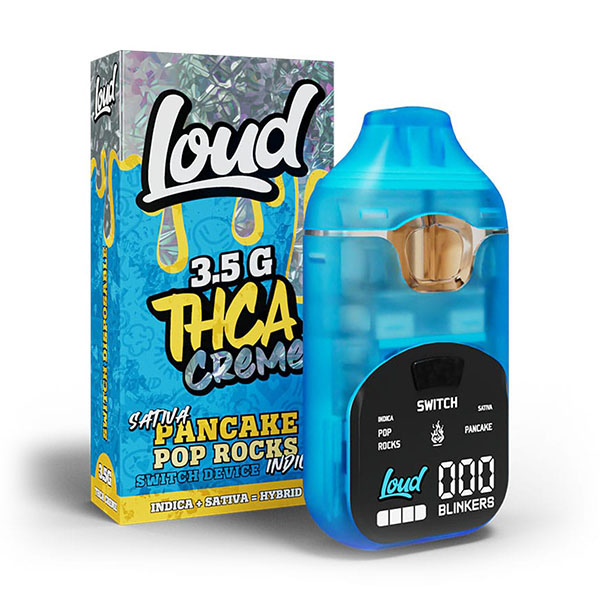 Loud-THCA-Creme-Switch-Disposable-3.5g-Pancake-x-Pop-Rocks