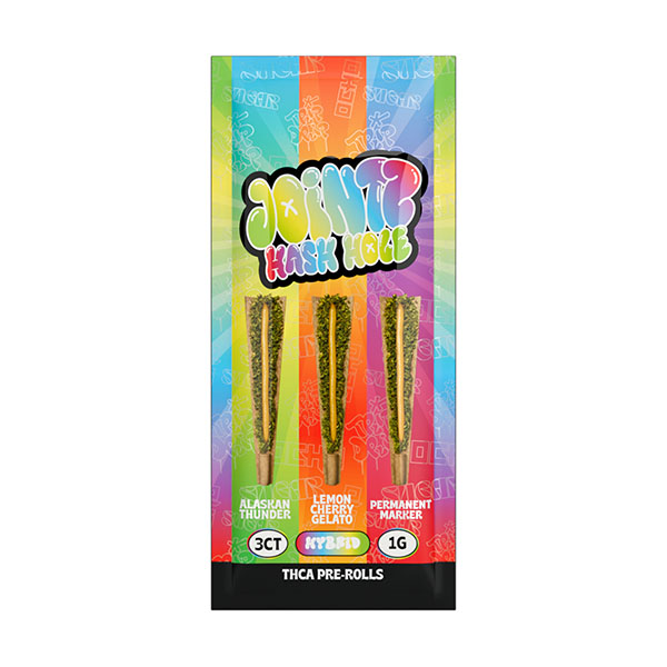 Ocho-Trip-Sugar-THCA-Jointz-Hash-Hole-(3ct)-3g-Alaskan-x-Lemon-Cherry-x-Permanent-Marker