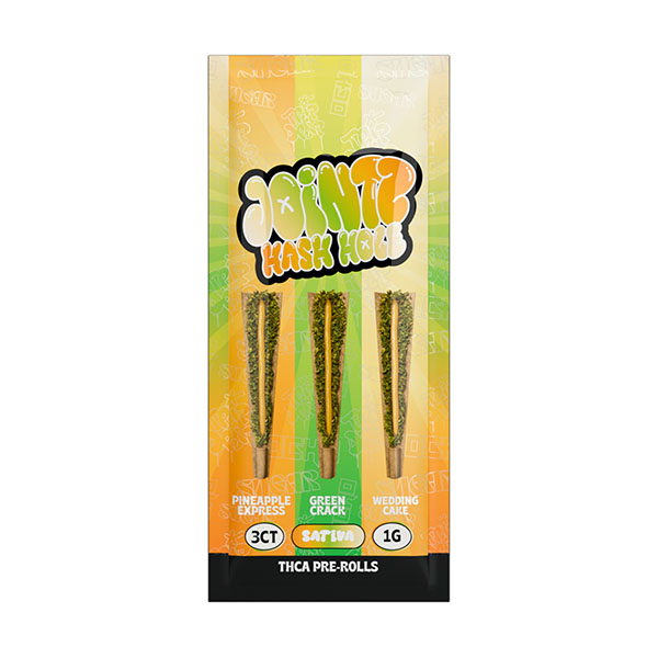 Ocho-Trip-Sugar-THCA-Jointz-Hash-Hole-(3ct)-3g-Pineapple-Express-x-Green-Crack-x-Wedding-Cake