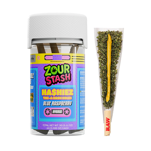 Zour-Stash-Hashiez-THCA-Pre-Rolls-(3ct)-3g-Blue-Raspberry