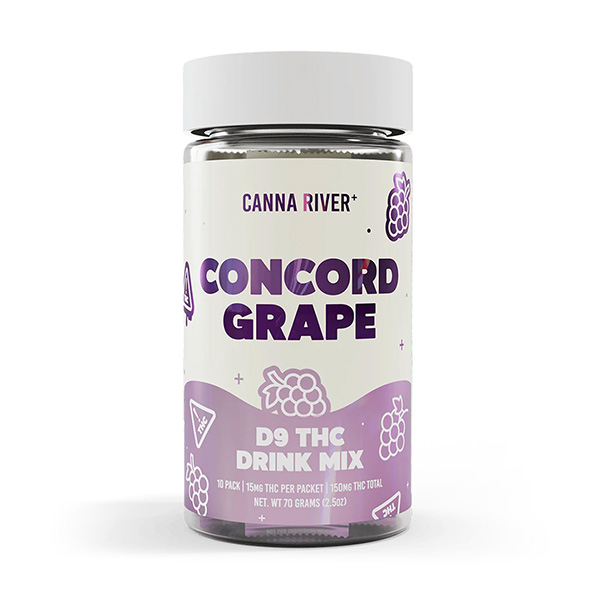 Canna-River-D9-Drink-Mix-(10ct)-150mg-Concord-Grape