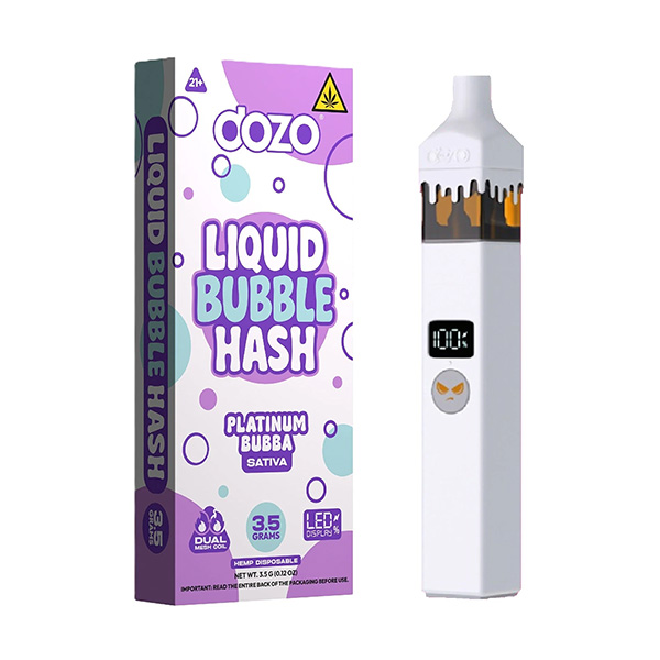 Dozo-Liquid-Bubble-Hash-Disposable-3.5g-Platinum-Bubba