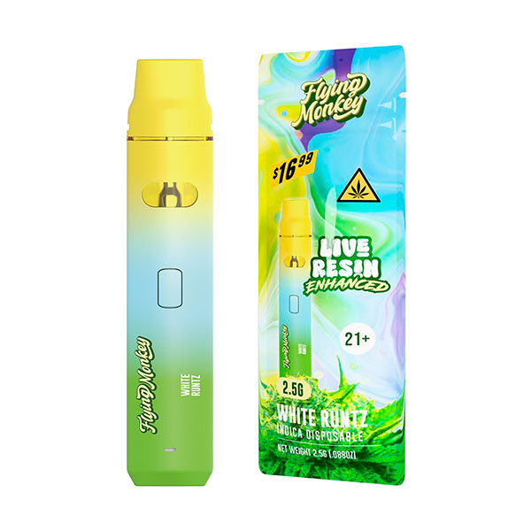 Flying-Monkey-Live-Resin-Blend-Disposable-2.5g-White-Runtz