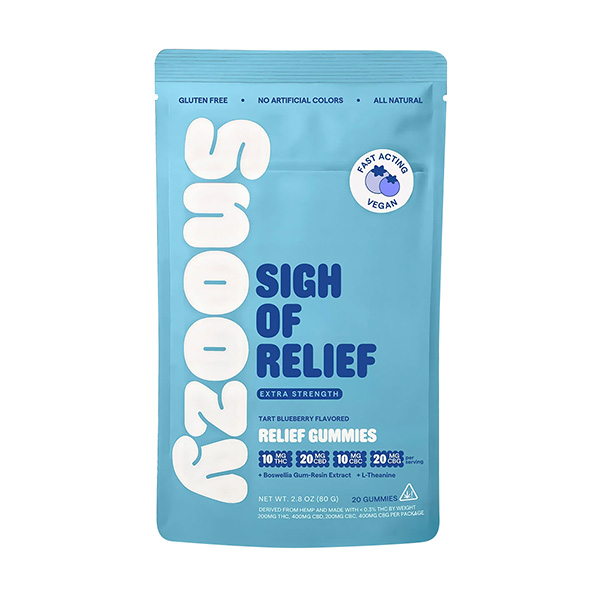 Snoozy-Extra-Strength-Relief-Gummies-(20ct)-1200mg-Tart-Blueberry