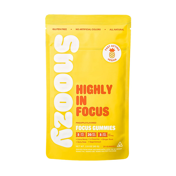 Snoozy Focus Gummies | (20ct) 600mg