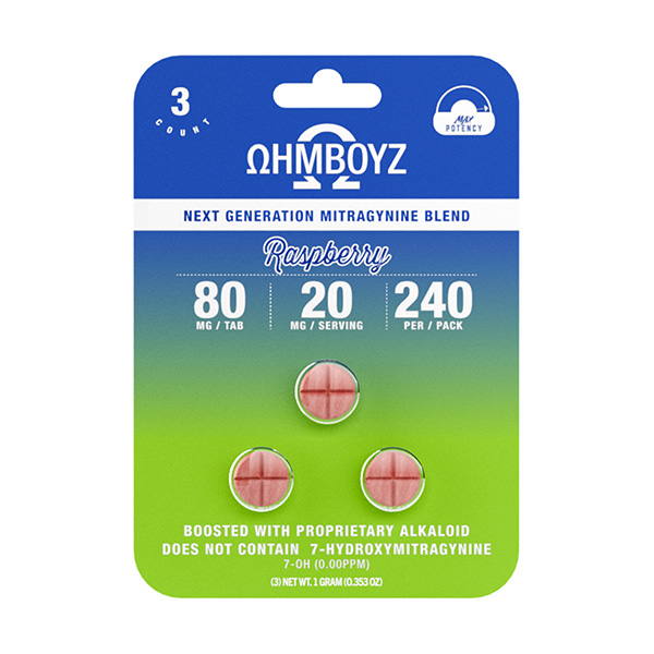 Ohmboyz-Next-Gen-Mitragynine-Blend-Tablets-(3ct)-240mg-Raspberry