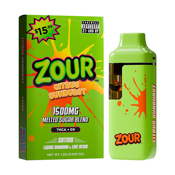 Zour-Melted-Sugar-Blend-THCA-Device-1.5g-Citrus-Sunburst