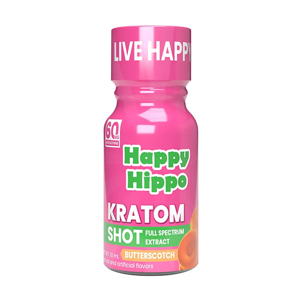 Happy-Hippo-Kratom-Extract-Shot-60mg-Butterscotch