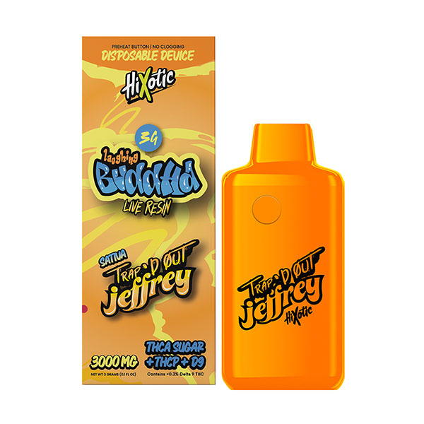 HiXotic Trap'd Out Jeffrey THCA Disposables | 3g - Image 8