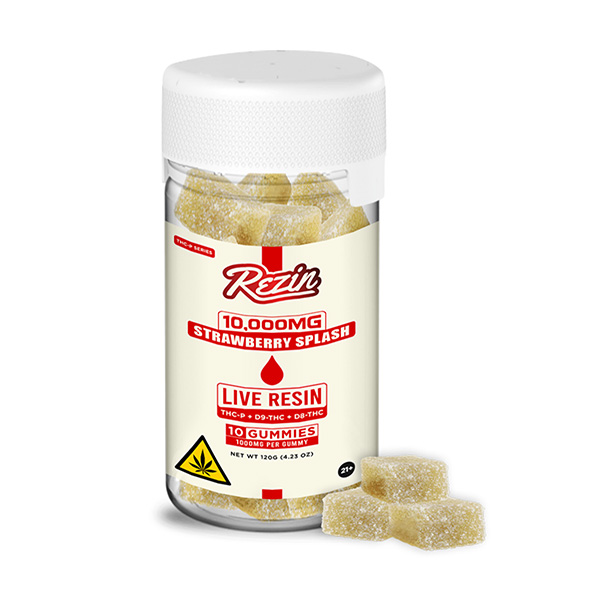 Rezin THC-P + D9 + D8 Gummies | (10ct) 10000mg