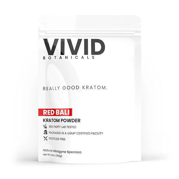 Vivid Botanicals Red Bali Kratom Powder