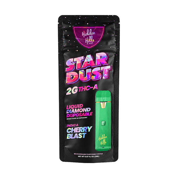 Hidden-Hills-Star-Dust-THC-A-Disposable-2g-Cherry-Blast