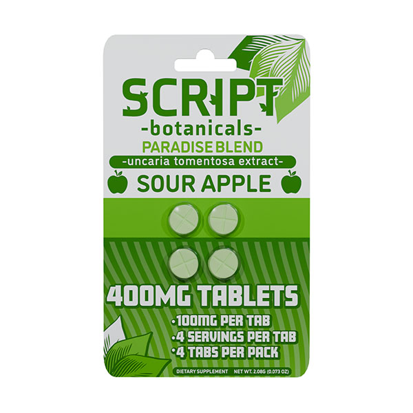 Script Botanicals Paradise Blend Tablets | (4ct) 400mg